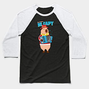 Happy Capy Baseball T-Shirt